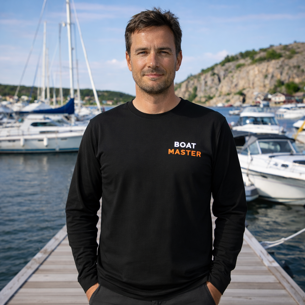 Boat Master Long Sleeve Tee (men) Black